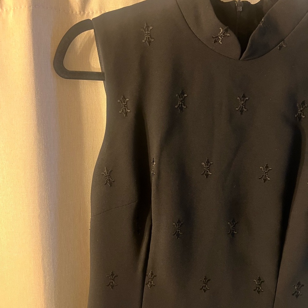 Elegant Vintage Black Sleeveless Dress